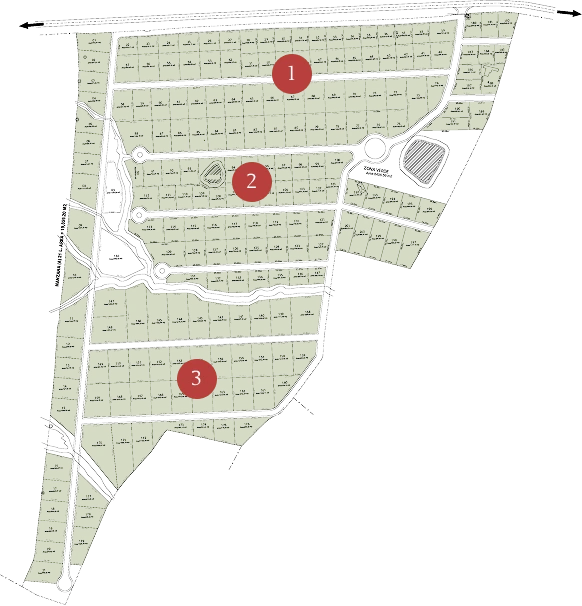 Planos de lotes campestres en Baranoa desde 600 m², con distribución de zonas y ubicaciones disponibles dentro del proyecto
